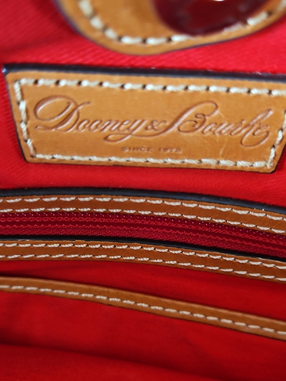 Dooney & Bourke Blush And Midnight Lee Leather Tote - Picture 7 of 7